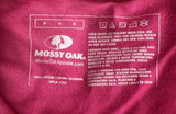 Mossy Oak Women's Established 1986 Deer Graphic Pink Short Sleeve Shirt Size M