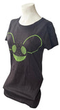 Alstyle Women's DeadMau5 NA Fall Tour 2010 Black Short Sleeve Shirt Size Large