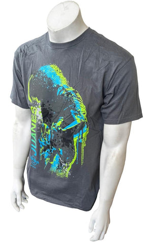 Hard Rock Cafe Men's Juanes Graphic Gray Short Sleeve Shirt Size Medium