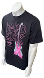 Hard Rock Cafe Men's Breast Cancer Awareness Black Short Sleeve Shirt Size Large
