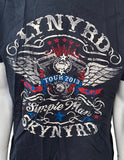 Gildan Men's Lynyrd Skynyrd Tour 2013 Black Short Sleeve Shirt Size Large