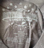 Universal Studios Men's Sesame Street Oscar The Grouch Gray Shirt Size Large