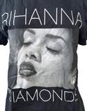 Gildan Women's Rihanna Diamonds World Tour 2013 Black Short Sleeve Shirt Size M