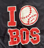 Anvil Puma I Love Boston Graphic Black Short Sleeve Shirt Size Youth Medium