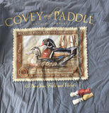 Covey & Paddle Men's Covey & Paddle Graphic Blue Long Sleeve Shirt Size Large
