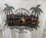 Anvil Men's Castaway Cay This Is Paradise Mickey Graphic White Shirt Size XL