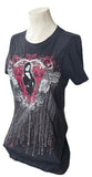 Harry Potter Women's Bellatrix Lestrange Black Short Sleeve Shirt Size Large
