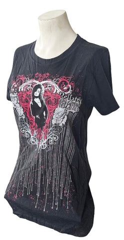 Harry Potter Women's Bellatrix Lestrange Black Short Sleeve Shirt Size Large