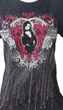 Harry Potter Women's Bellatrix Lestrange Black Short Sleeve Shirt Size Large
