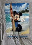Anvil Youth Hang Loose Castaway Cay Mickey Mouse Graphic Gray Shirt Size Medium