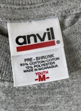 Anvil Youth Hang Loose Castaway Cay Mickey Mouse Graphic Gray Shirt Size Medium