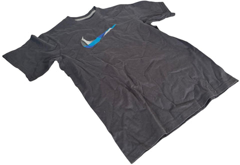 Nike Youth Swoosh Graphic Black Short Sleeve Shirt Size Medium