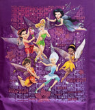 Disney Girls Tinker Bell Fairies Pixie Dust Graphic Purple Shirt Size Medium