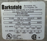 Barksdale E1H-R90 Q29 DIA-Seal Pressure Actuated Switch Mechanical 6-90 PSI