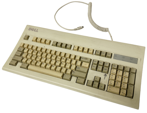 Dell AT101R PS/2 Keyboard Beige Vintage 5V 275 mA 26756