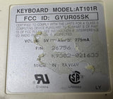 Dell AT101R PS/2 Keyboard Beige Vintage 5V 275 mA 26756