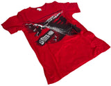 Royal Apparel Youth Spider-Man Turn Off The Dark Graphic Red Shirt Size Small