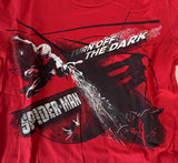 Royal Apparel Youth Spider-Man Turn Off The Dark Graphic Red Shirt Size Small