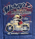 Disney Boys Mickey's Championship Motor Sports No Mousing Around Shirt Size M