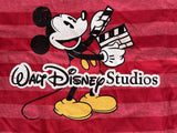 Disney Boys Mickey Mouse Walt Disney Studios Red Short Sleeve Shirt Size Medium