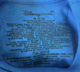Disney Boys Mickey Mouse Graphic Blue Short Sleeve Shirt Size Medium