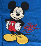 Disney Boys Mickey Mouse Graphic Blue Short Sleeve Shirt Size Medium