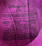 Disney Girls Princesses Graphic Purple Short Sleeve Shirt Size Small