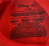 Disney Boys 101 Dalmatians Newspaper Graphic Red Short Sleeve Shirt Size Small