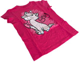 Disney Girls The Aristocats Marie Sassy Pink Short Sleeve Shirt Size Medium