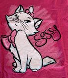 Disney Girls The Aristocats Marie Sassy Pink Short Sleeve Shirt Size Medium