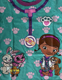 Disney Girls Doc McStuffins Stethoscope Graphic Teal Shirt Size Small