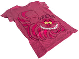 Disney Girls Alice In Wonderland Cheshire Cat Curios Pink Shirt Size Small
