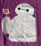 Disney Girls Big Hero 6 Baymax Lollipop Graphic Purple Shirt Size Medium