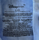 Disney Girls Snow White Rose Graphic Blue Short Sleeve Shirt Size Small