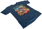 Disney Boy's Cars Lightning McQueen & Friends World of Cars Navy Shirt Size M