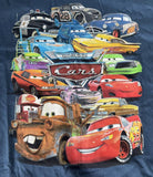 Disney Boy's Cars Lightning McQueen & Friends World of Cars Navy Shirt Size M