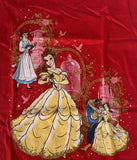 Disney Girls Beauty And The Beast Belle Graphic Red Short Sleeve Shirt Size S