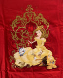 Disney Girls Beauty And The Beast Belle & Friends Graphic Red Shirt Size Medium