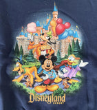 Disney Boys Disneyland Resort Mickey & Friends Graphic Navy Pullover Size XS