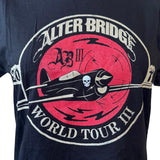 Tultex Women's Alter Bridge World Tour III 2011 Graphic Black Shirt Size Large