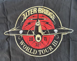 Tultex Women's Alter Bridge World Tour III 2011 Graphic Black Shirt Size Large