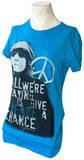 Next Level Women's John Lennon All We're Saying Is Give Peace A Chance Shirt L
