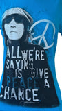 Next Level Women's John Lennon All We're Saying Is Give Peace A Chance Shirt L
