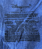 Disney Women's Alice In Wonderland Graphic Blue Short Sleeve Shirt Size Medium