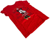 Disney Girls Minnie Mouse All About Minnie Red Short Sleeve Shirt Size Medium