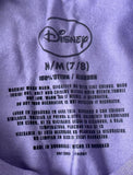Disney Girls Tangled Rapunzel Graphic Purple Short Sleeve Shirt Size Medium