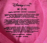 Disney Girls Tinker Bell Graphic Pink Short Sleeve Shirt Size Medium