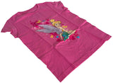 Disney Girls Tinker Bell Graphic Pink Short Sleeve Shirt Size Medium
