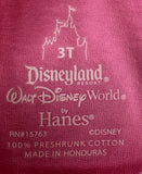 Disney Girls Princess Sofia The First Graphic Pink Short Sleeve Shirt Size 3T