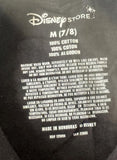 Disney Girls Minnie Mouse Face Graphic Black Short Sleeve Shirt Size Medium